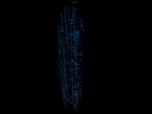sci fi skyscrapers 5 3D 모델