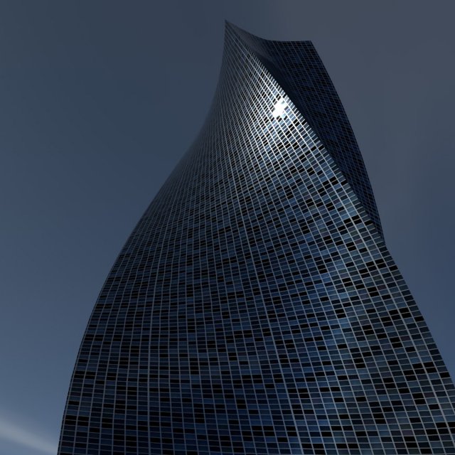 steel glass skyscraper 3D Model .c4d .max .obj .3ds .fbx .stl .blend 