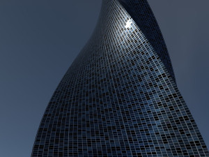 steel glass skyscraper 3D Model