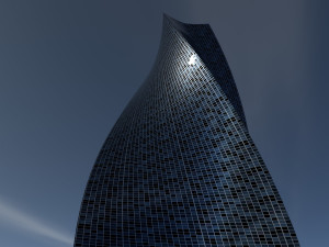 steel glass skyscraper 3D Model