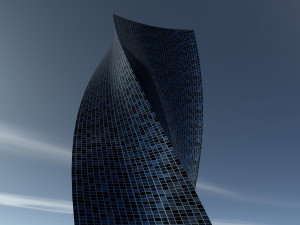 steel glass skyscraper 3D Model