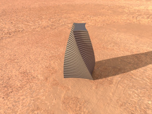post apocalyptic building 4 Modèle 3D
