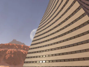 post apocalyptic building 4 3D Model