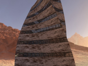 post apocalyptic building 2 3D Model