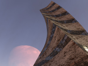 post apocalyptic building 2 3D Model