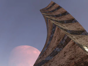 post apocalyptic building 2 3D Model