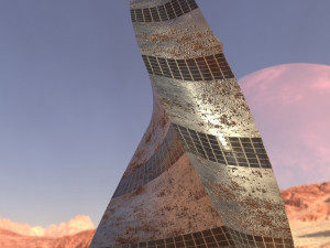 post apocalyptic building 3D Model