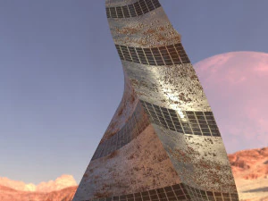 постапокаліптична будівля 3D Модель