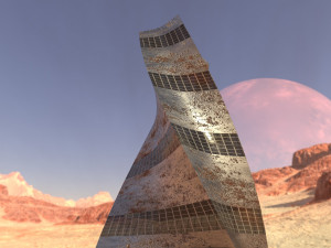 post apocalyptic building Modèle 3D