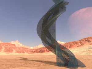 sci fi tower glass cage 3D Model