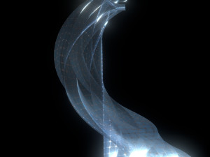 sci fi tower glass cage 3D Model