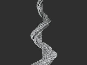 sci fi tower concrete and windows 3D Model