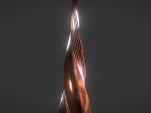 copper worn tower 3D Модель