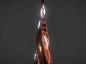 мідна вежа 3D Модель