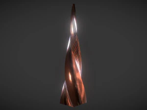copper worn tower 3D Model