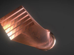 copper worn tower 3D Model