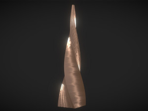 copper flakes tower 3D 모델