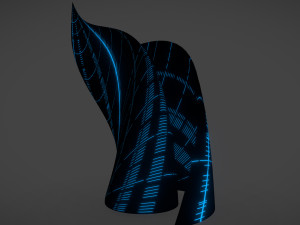 weird building alien ship 3D Model