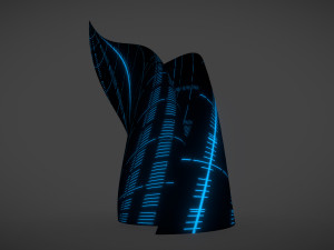 weird building alien ship 3D-Modell