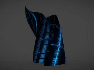 weird building alien ship 3D Model