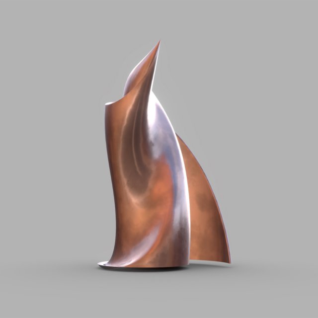 weird building copper 3D Model .c4d .max .obj .3ds .fbx .stl .blend 