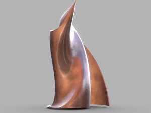 weird building copper 3D Model