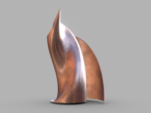 weird building copper 3D Model