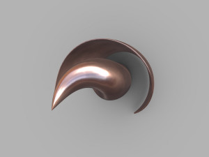 weird building copper 3D Model