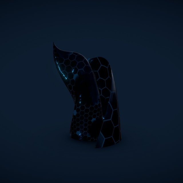 weird building crystal hex 3Dモデル .c4d .max .obj .3ds .fbx .stl .blend 