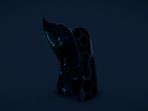weird building crystal hex 3D Model