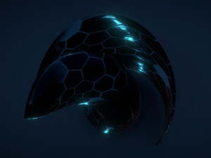 weird building crystal hex 3Dモデル