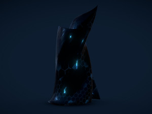 weird building crystal hex 3Dモデル