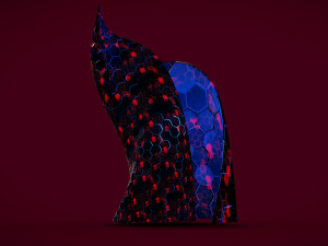 weird building crystal hex 2 3D Model