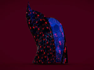 weird building crystal hex 2 3D Model