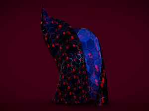 weird building crystal hex 2 3D Model