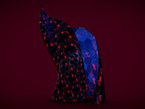 weird building crystal hex 2 3D Model