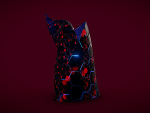 weird building crystal hex 2 3D Model