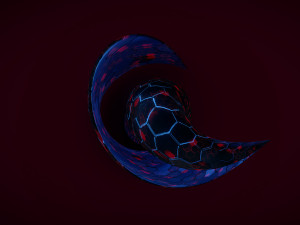 weird building crystal hex 2 3D Model