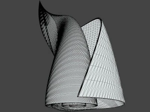 weird building crystal hex 2 3D Model