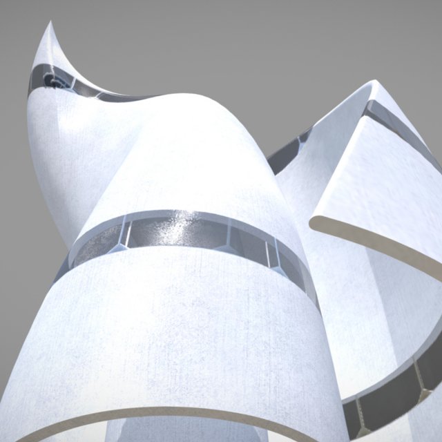 weird building Modelo 3D .c4d .max .obj .3ds .fbx .stl .blend 