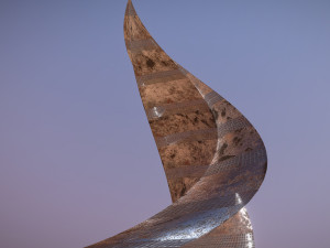 post apocalyptic rusted building 3D Model