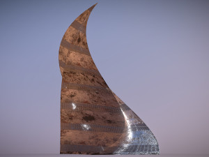 post apocalyptic rusted building Modèle 3D