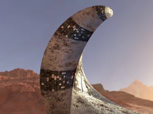 p&oacute;s apocal&iacute;ptico enferrujado edif&iacute;cio noite janelas Modelo 3D