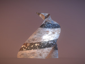 post apocalyptic rusted building night windows Modelo 3D
