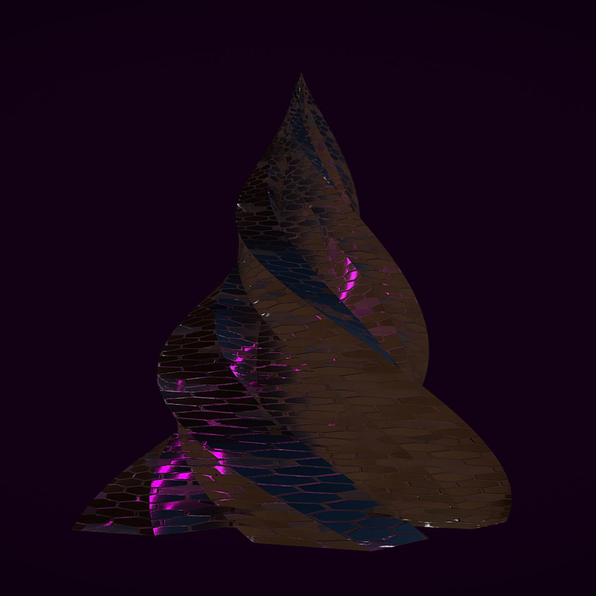 pyramid building hex 3D Model .c4d .max .obj .3ds .fbx .stl .blend 