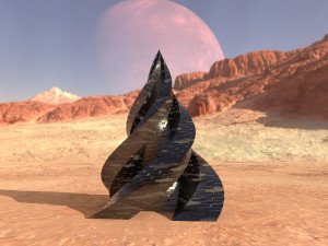 pyramid building hex Modelo 3D