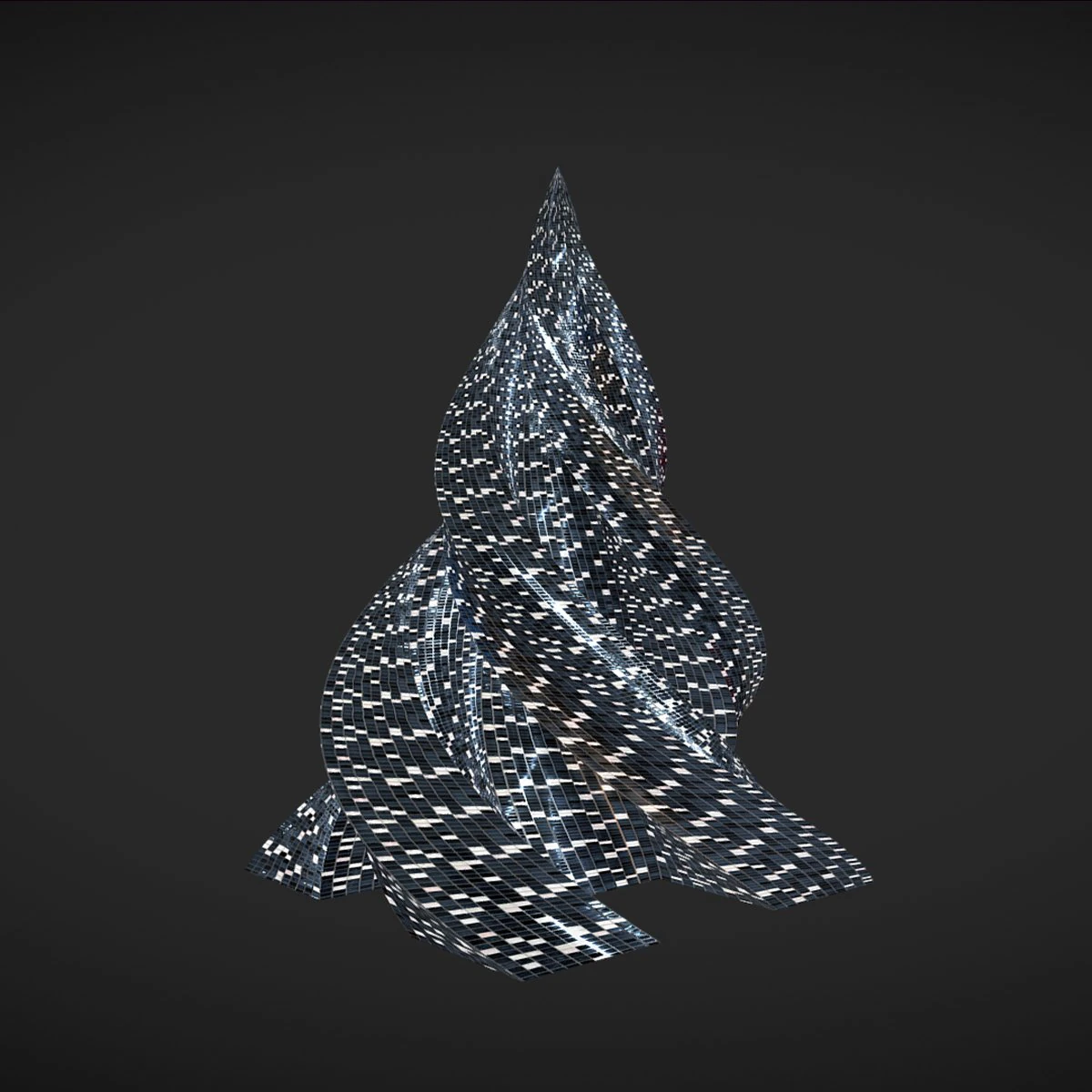 pyramid building night windows 3D Model .c4d .max .obj .3ds .fbx .stl .blend 