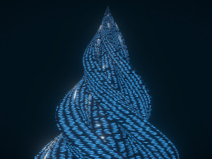 glowing pyramid 3D Model