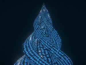 світиться піраміда 3D Модель