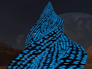 glowing pyramid 3D Model